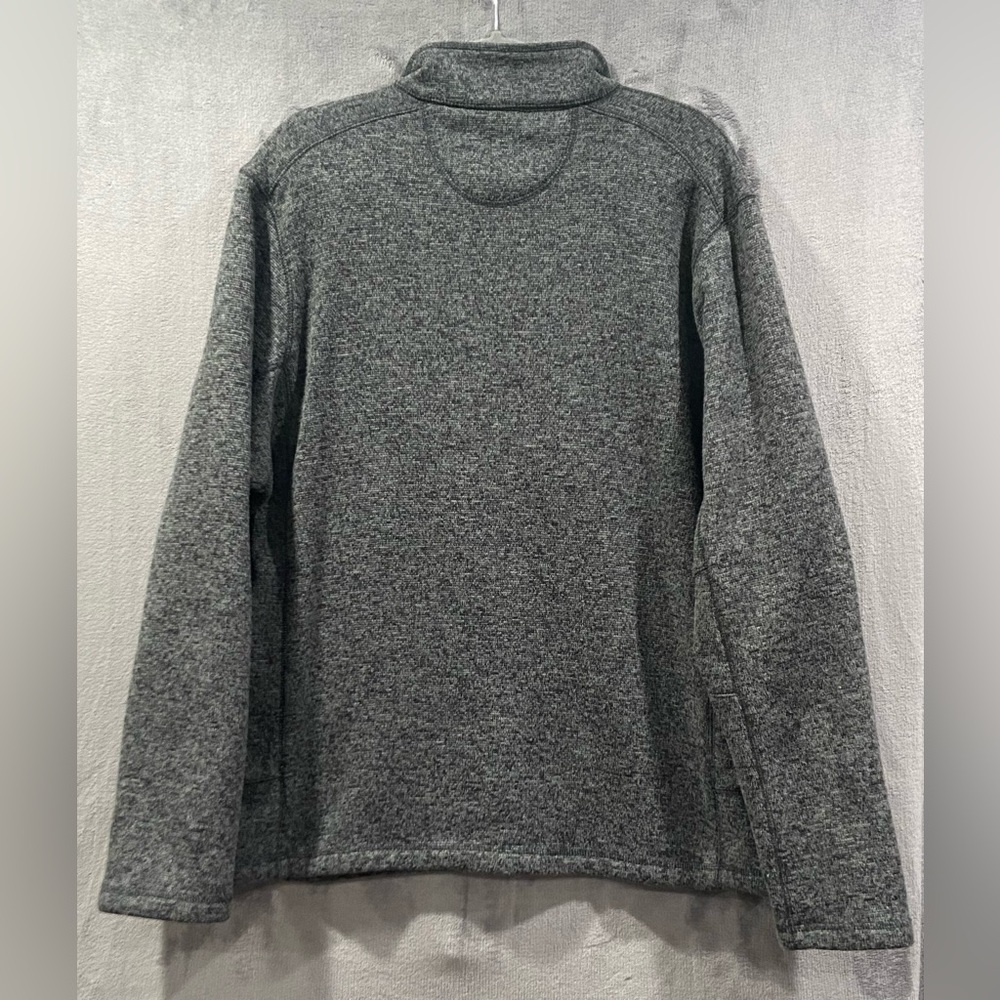 Woolrich Pull Over Quarter Top Button Jacket Fleece Gray Long Sleeve Mens Sz XL - Picture 7 of 7